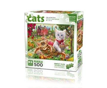Puzzle – Chats à la Ferme – 500 pièces – KS Games