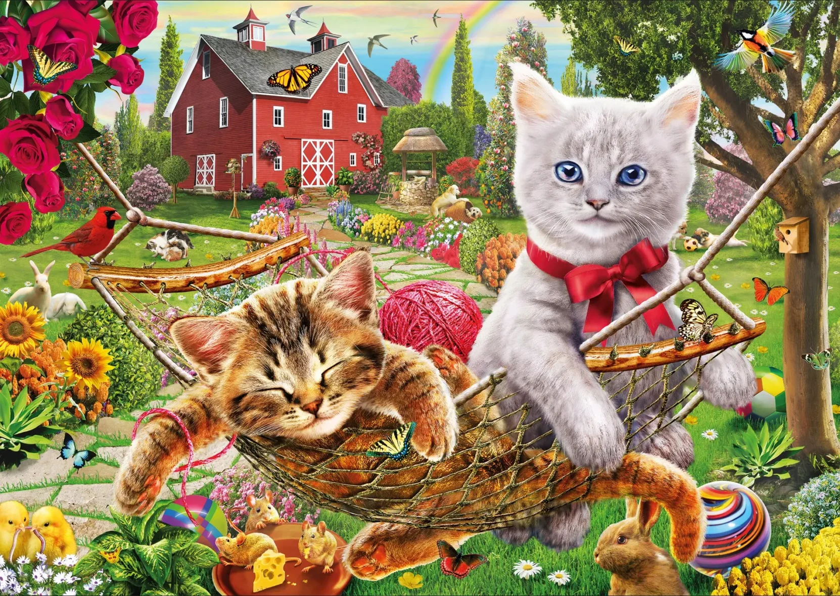 Puzzle – Chats à la Ferme – 500 pièces – KS Games