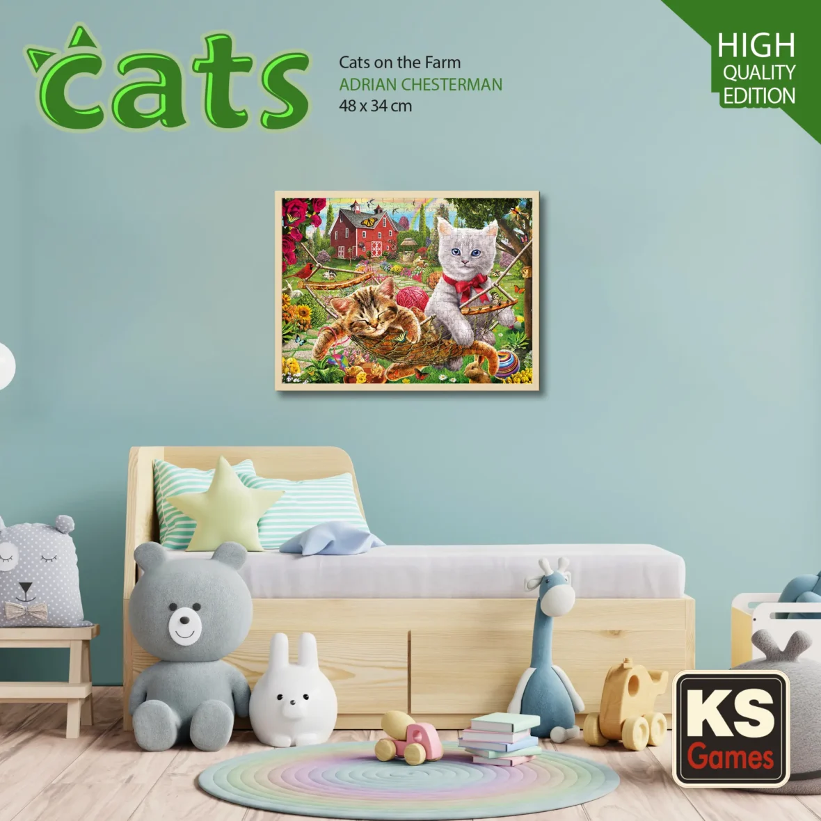 Puzzle – Chats à la Ferme – 500 pièces – KS Games