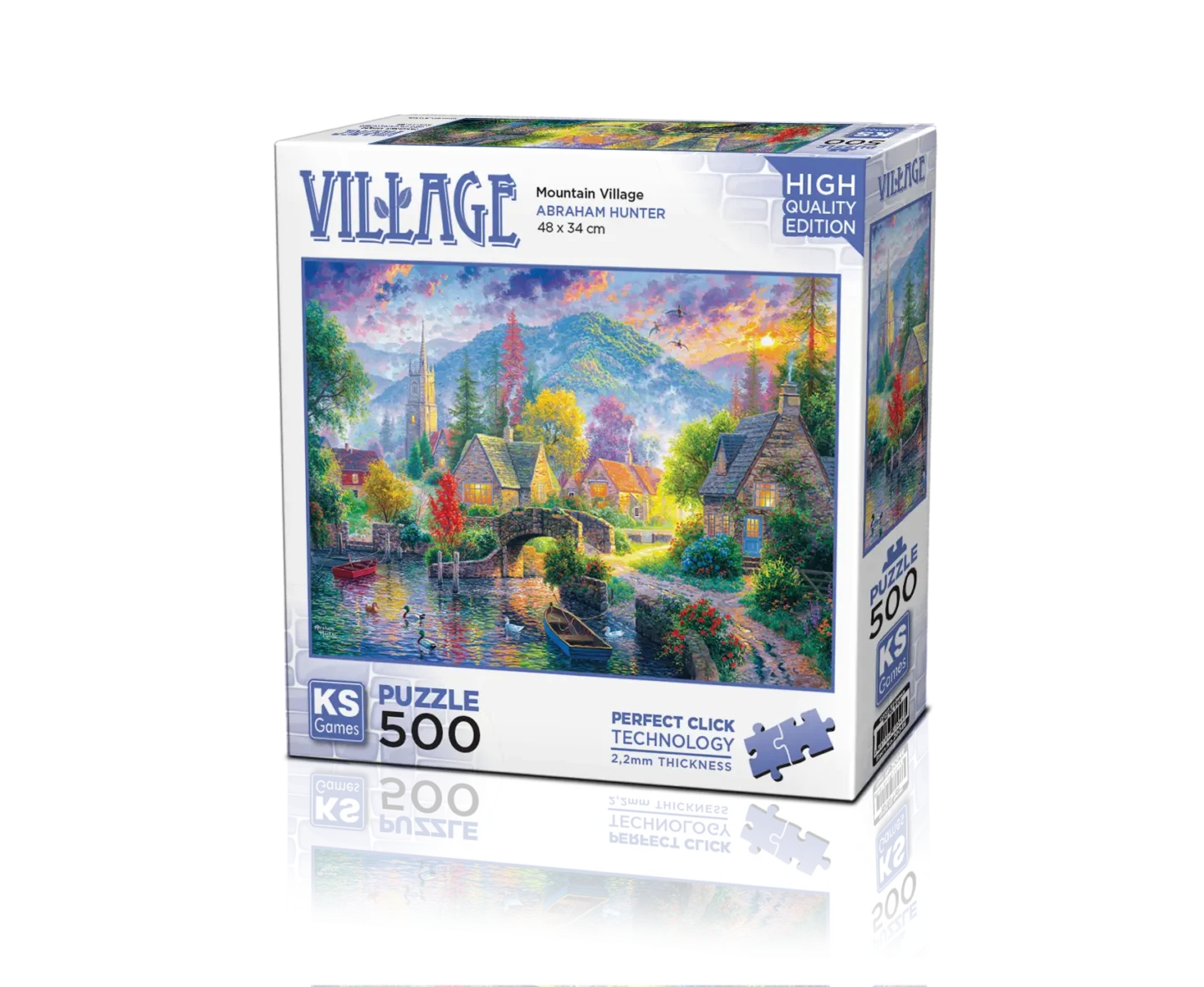 Puzzle – Village de Montagne – 500 pièces – KS Games
