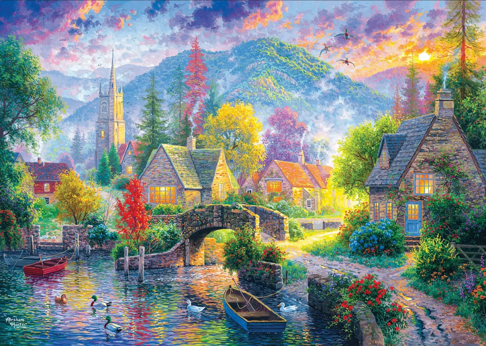 Puzzle – Village de Montagne – 500 pièces – KS Games