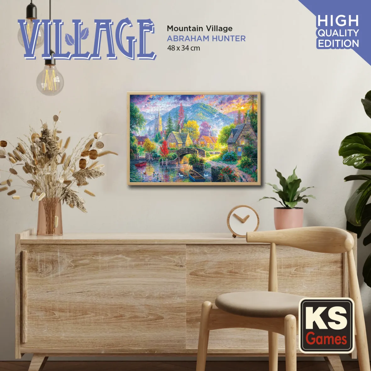 Puzzle – Village de Montagne – 500 pièces – KS Games