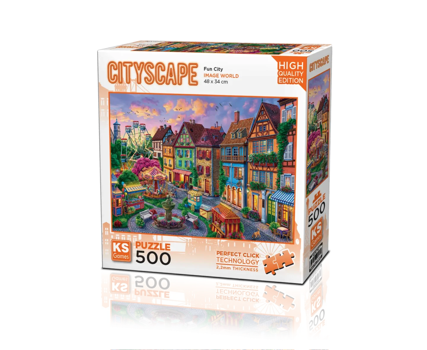 Puzzle – Ville Animée – 500 pièces – KS Games