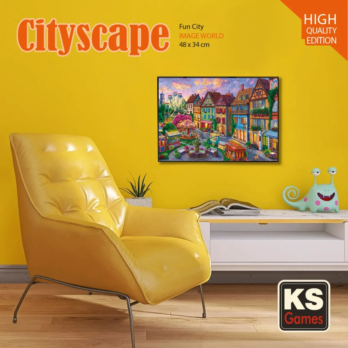 Puzzle – Ville Animée – 500 pièces – KS Games