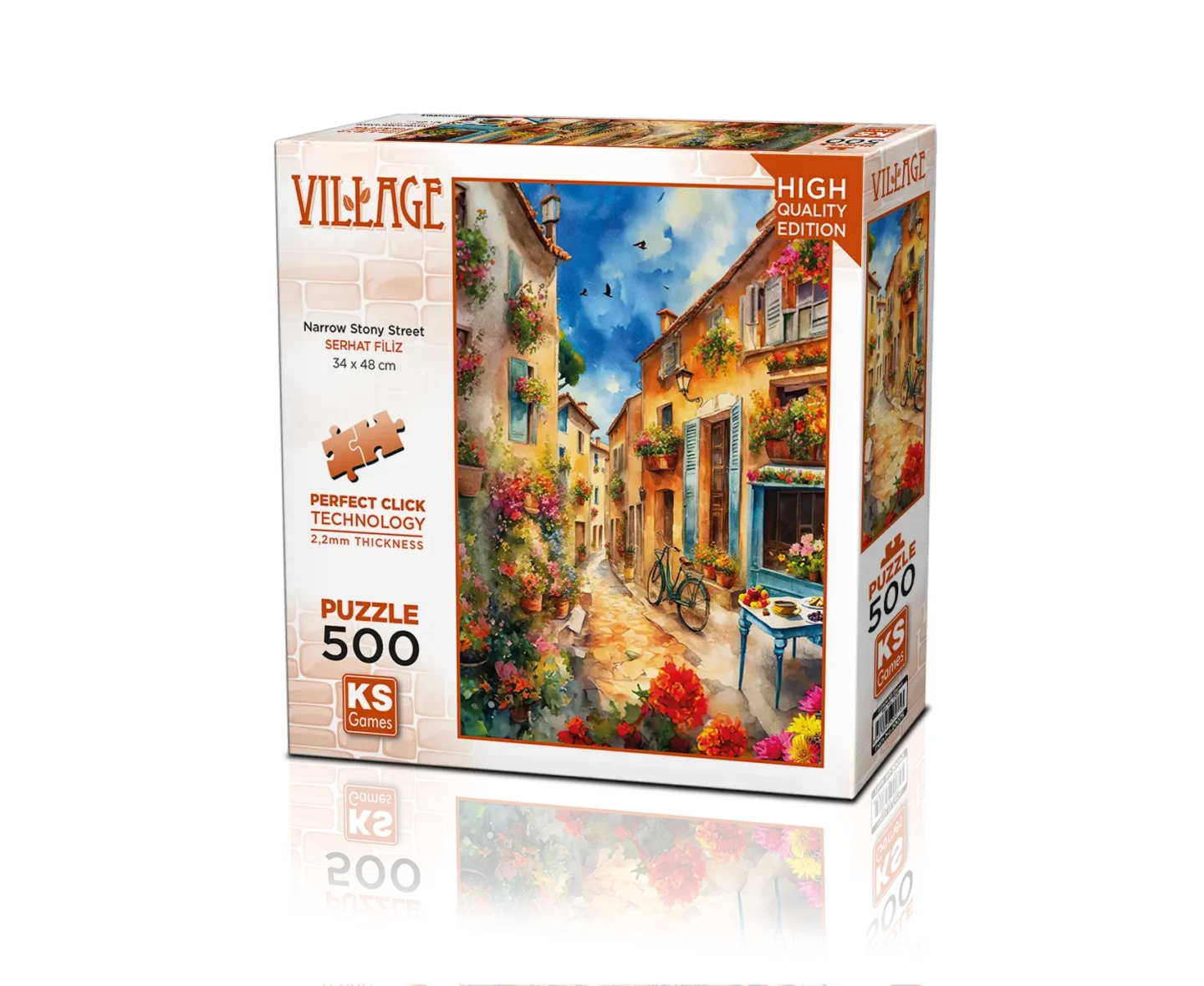 Puzzle – Ruelle Pavée – 500 pièces – KS Games