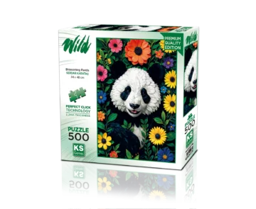 Puzzle – Panda Fleuri – 500 pièces – KS Games