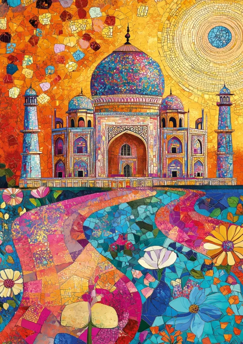 Puzzle – Mosaïque Taj – 500 pièces – KS Games