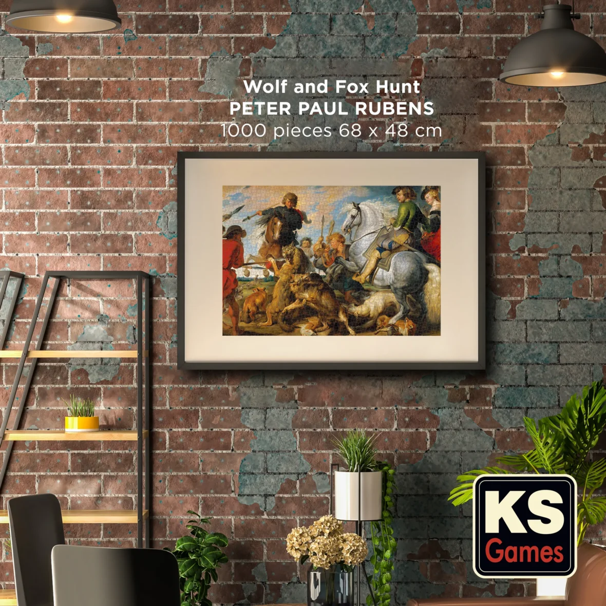 Puzzle – Chasse au Loup et au Renard – 1000 pièces – KS Games