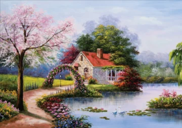 Puzzle – Maison du Lac – 1000 pièces – KS Games