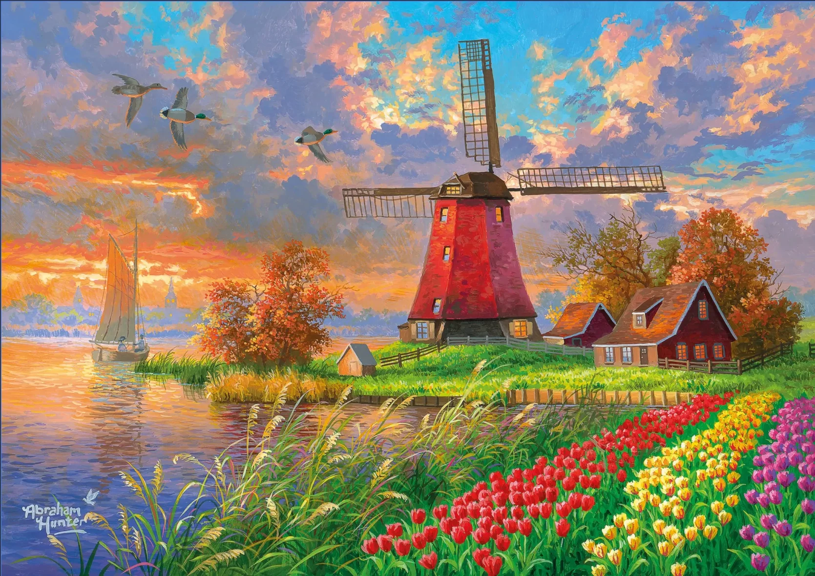 Puzzle – Ferme de Tulipes – 1000 pièces – KS Games