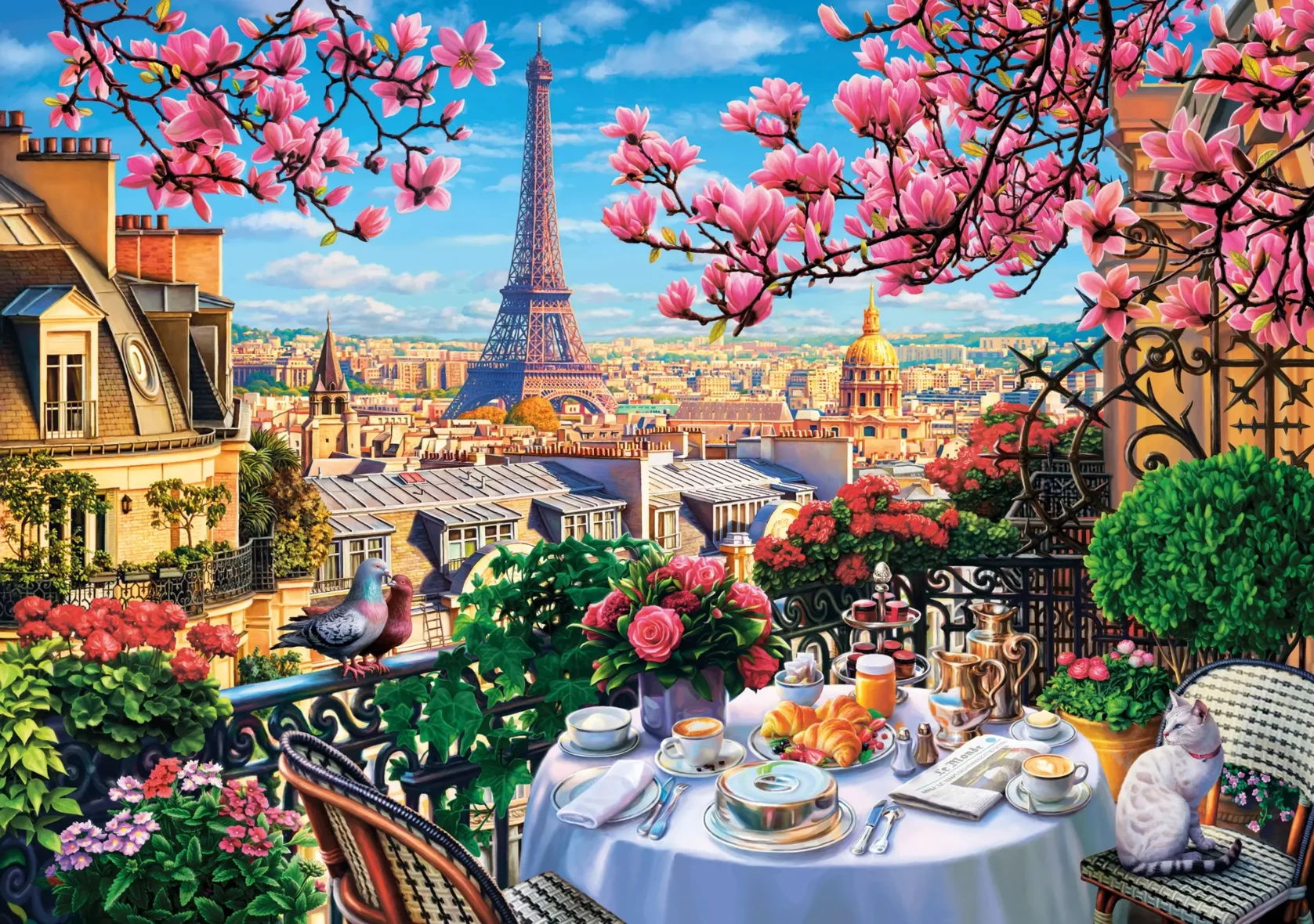 Puzzle – Petit Déjeuner à Paris – 1000 pièces – KS Games