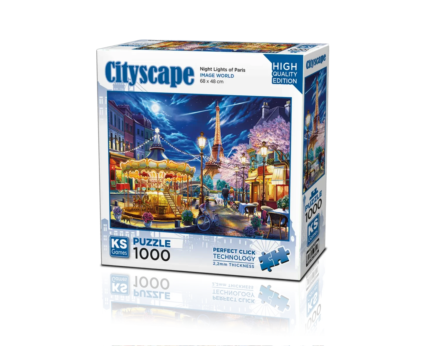 Puzzle – Paris Illuminé la Nuit – 1000 pièces – KS Games