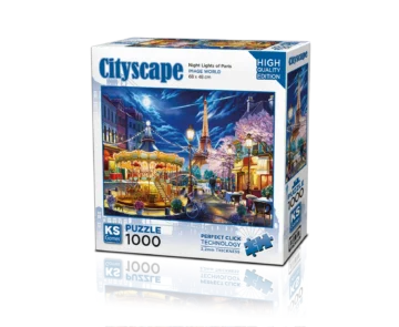 Puzzle – Paris Illuminé la Nuit – 1000 pièces – KS Games