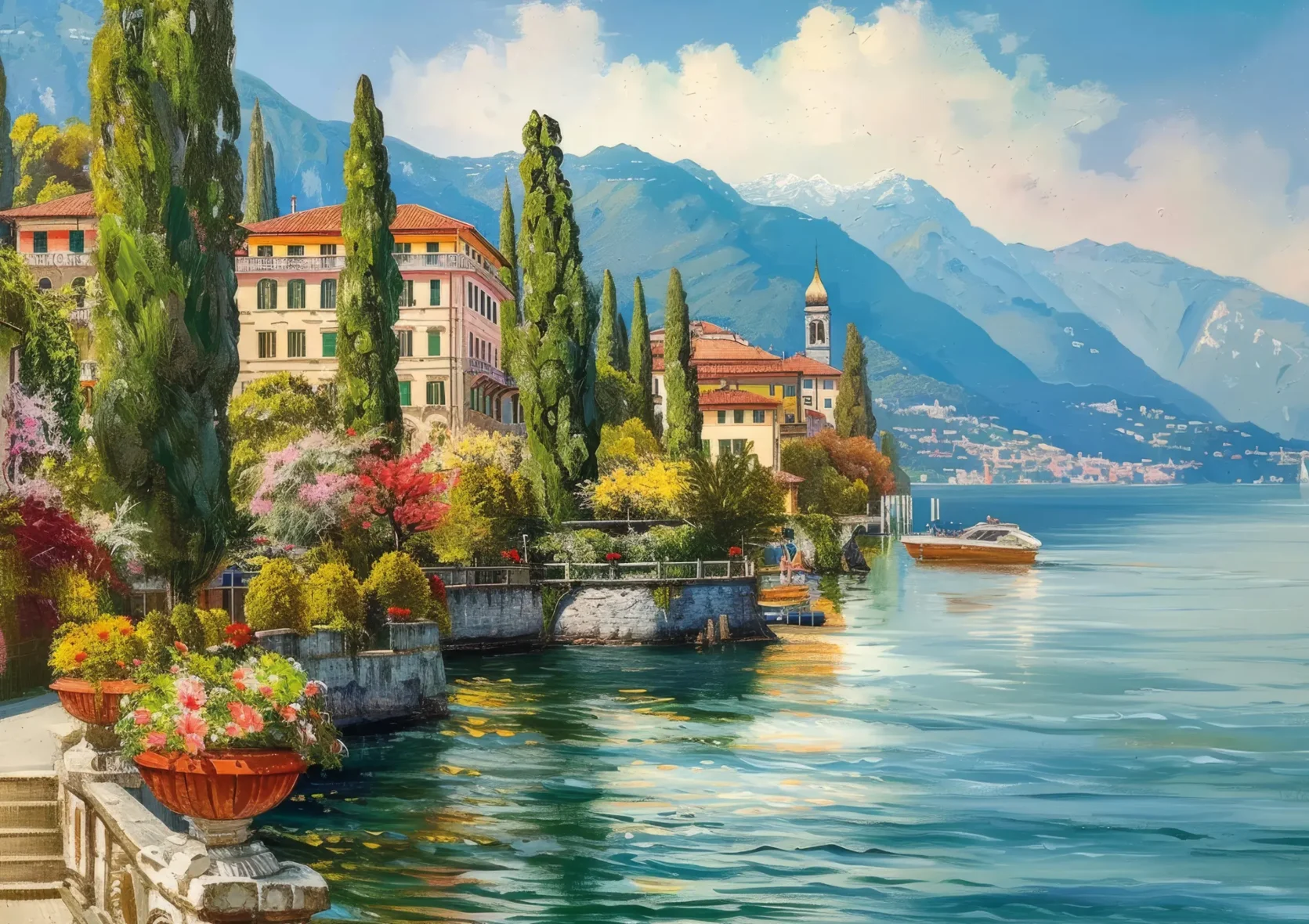 Puzzle – Paysage Italien – 1000 pièces – KS Games