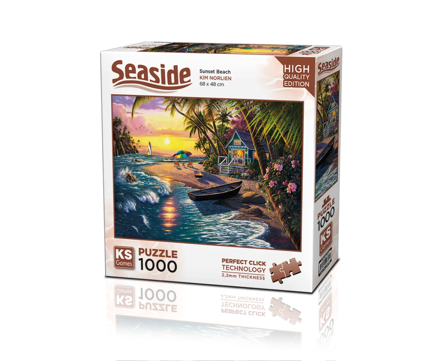 Puzzle – Coucher de Soleil sur la Plage – 1000 pièces – KS Games
