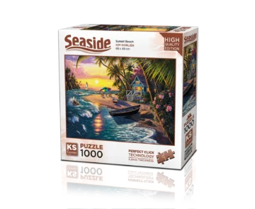 Puzzle – Coucher de Soleil sur la Plage – 1000 pièces – KS Games