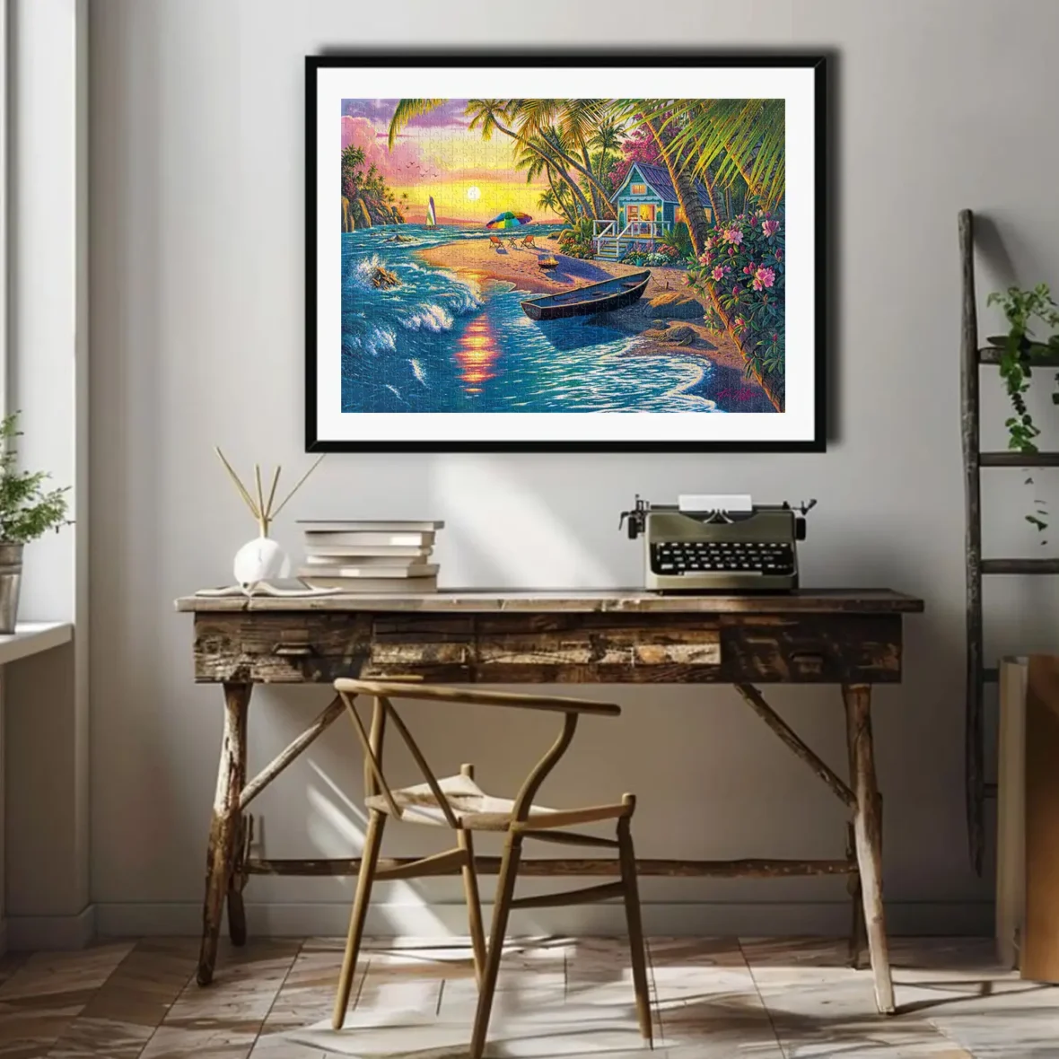 Puzzle – Coucher de Soleil sur la Plage – 1000 pièces – KS Games