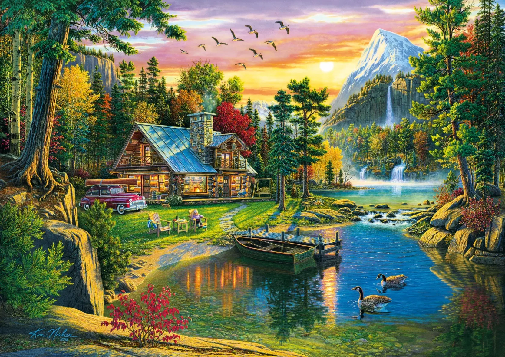 Puzzle – Paradis Montagnard – 1000 pièces – KS Games