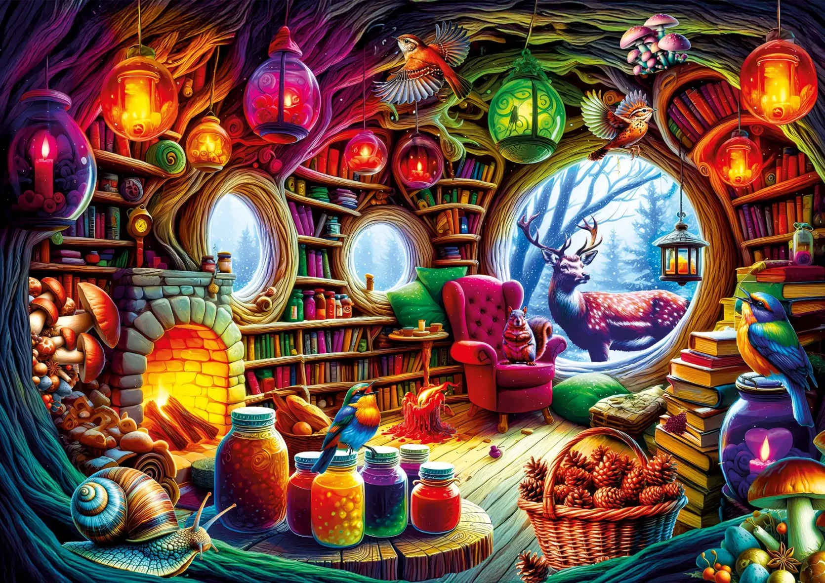 Puzzle – Maison Mystique dans la Forêt – 1000 pièces – KS Games
