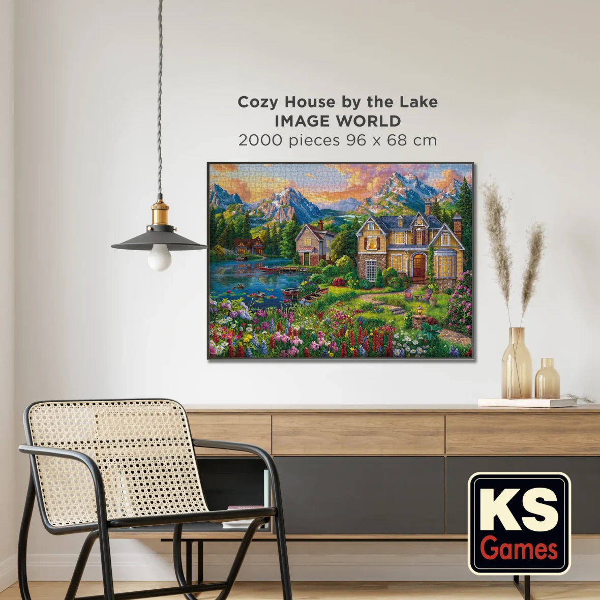 Puzzle – Maison au Bord du Lac – 2000 pièces – KS Games