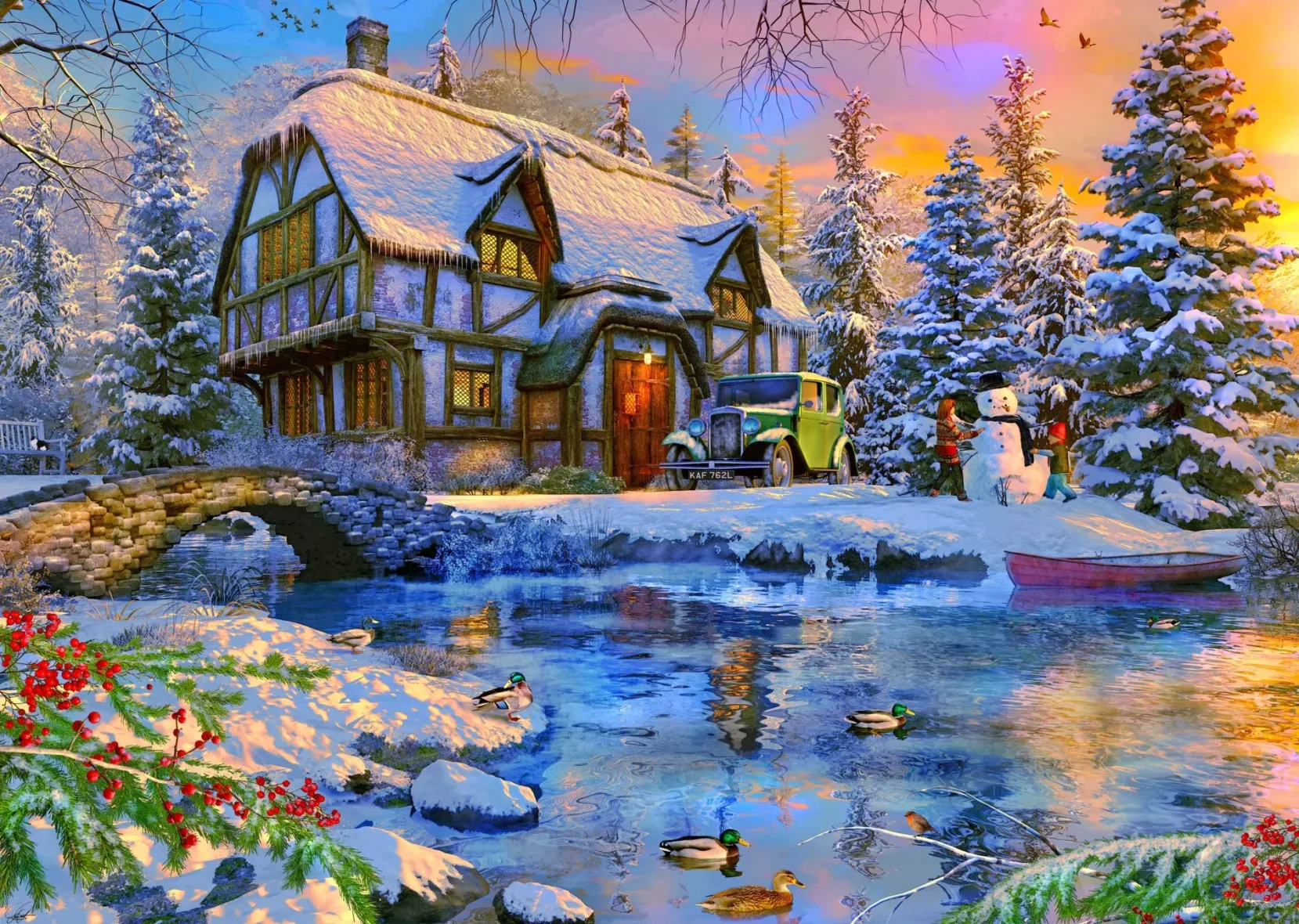 Puzzle – Maison d’Hiver – 2000 pièces – KS Games