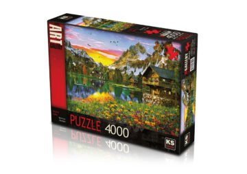 Puzzle 4000 pièces : Lac Alpin Coloris Unique