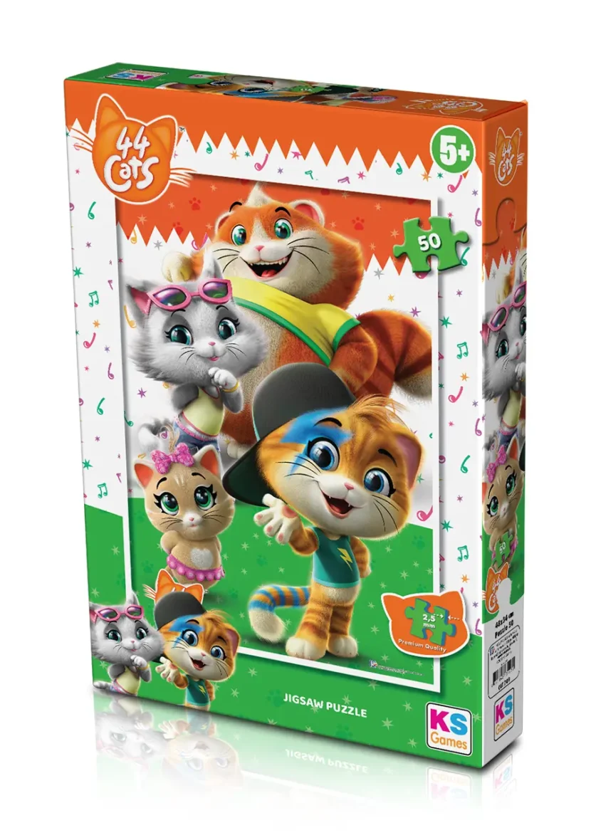Puzzle – 44 Chats – 50 pièces – KS Games