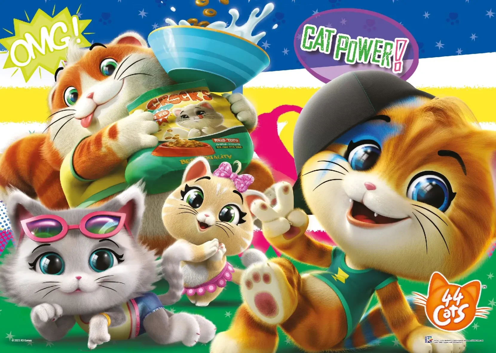 Puzzle – 44 Chats – 100 pièces – KS Games