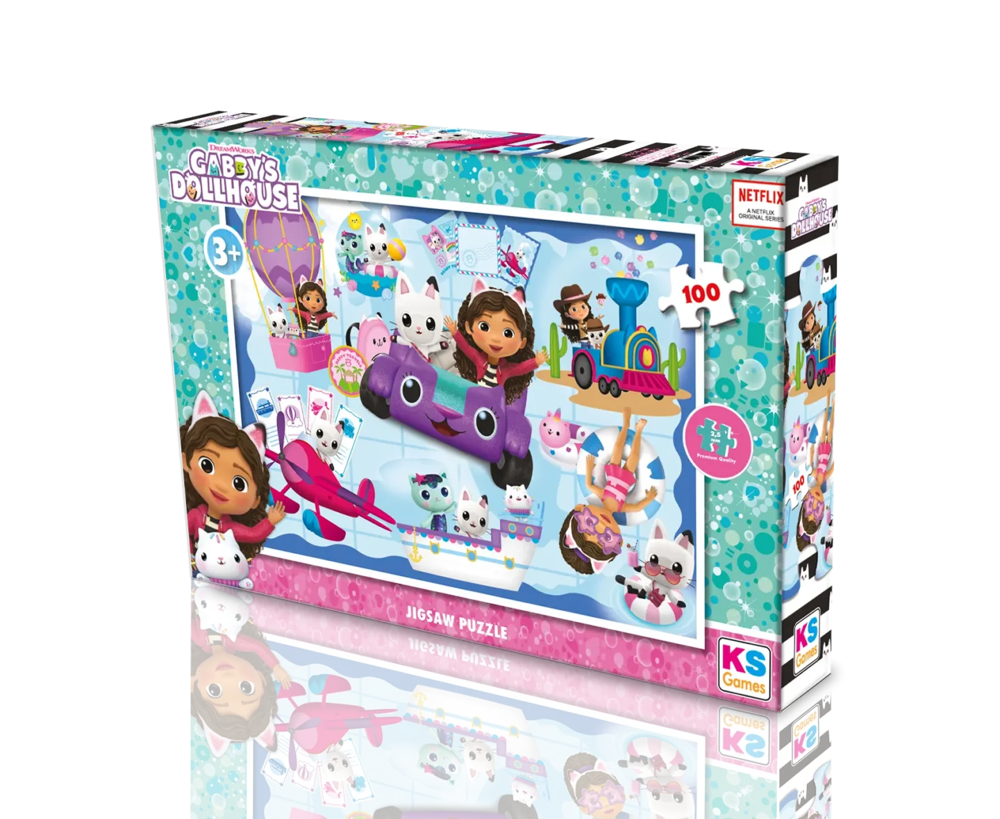 Puzzle – Gabby et la Maison Magique – 100 pièces – KS Games