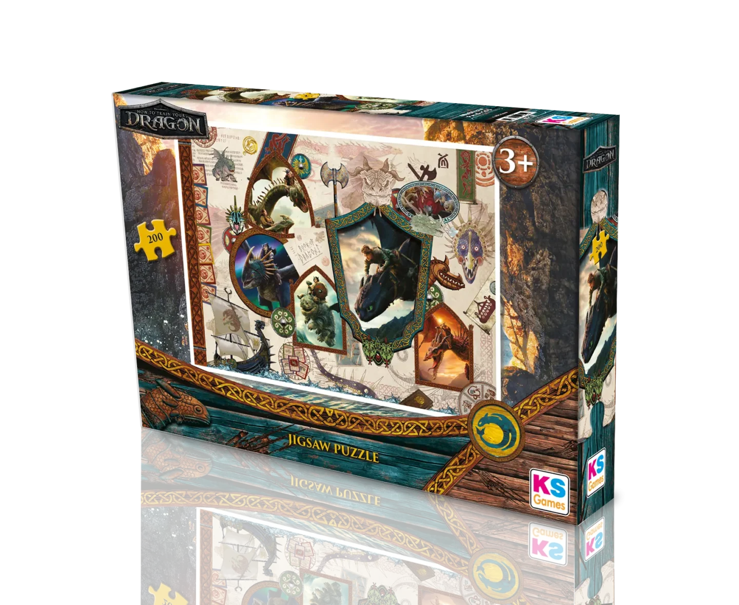 Puzzle – Dragons – 200 pièces – KS Games