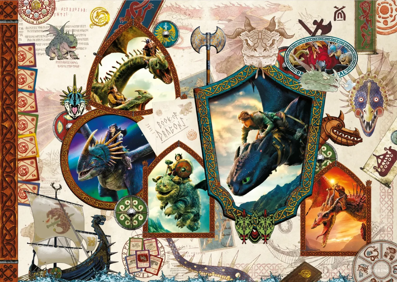 Puzzle – Dragons – 200 pièces – KS Games