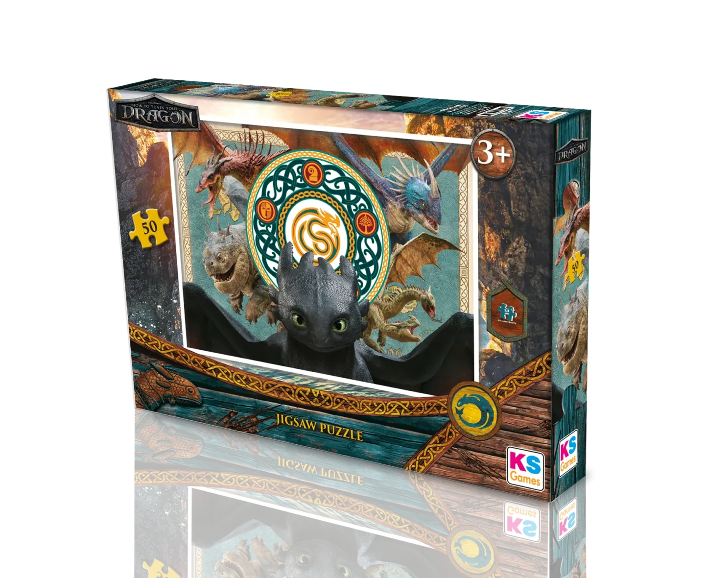 Puzzle – Dragons – 50 pièces – KS Games