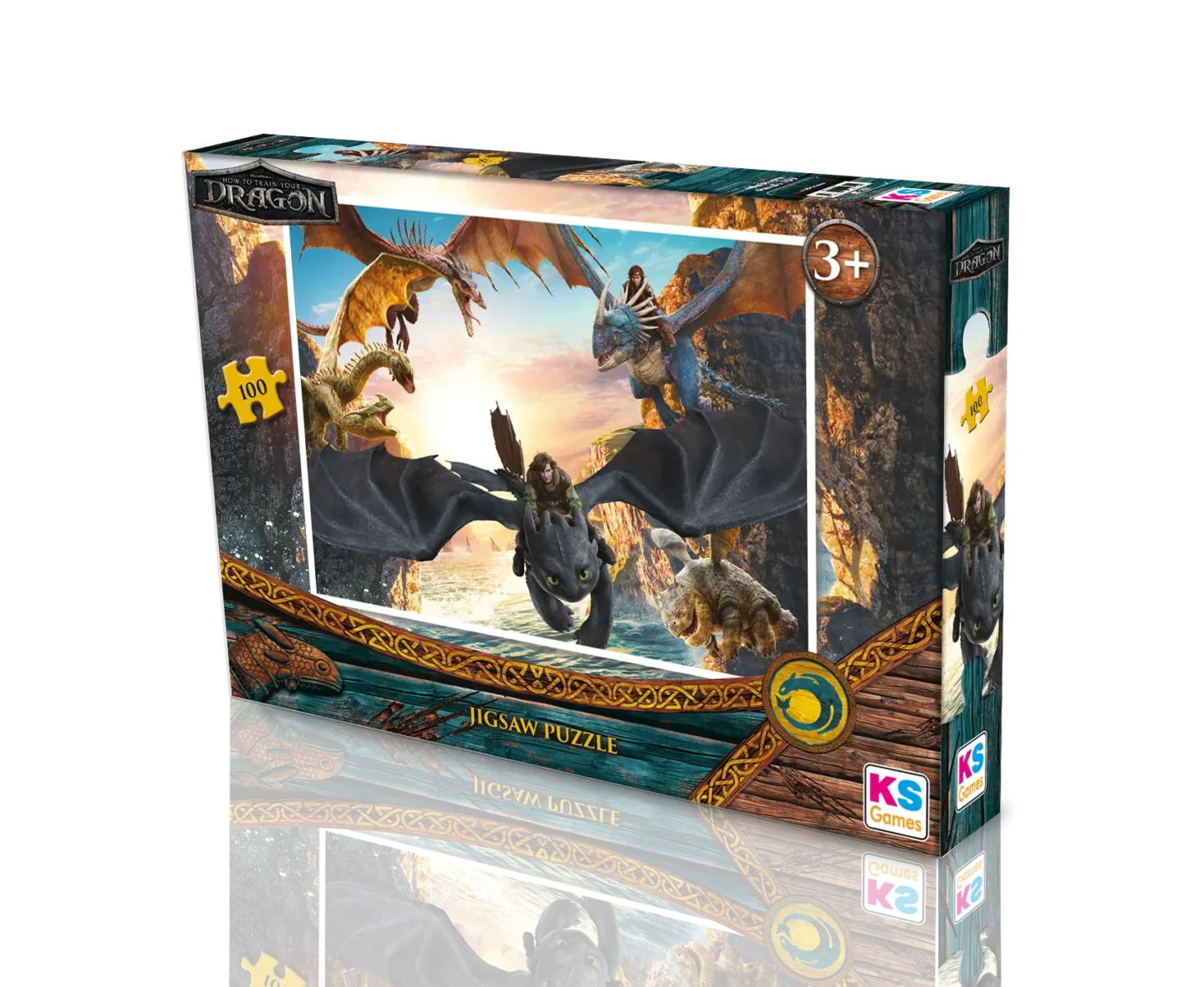 Puzzle – Dragons – 100 pièces – KS Games