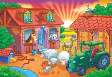 Puzzle – Lever de Soleil à la Ferme – 12 pièces – KS Games