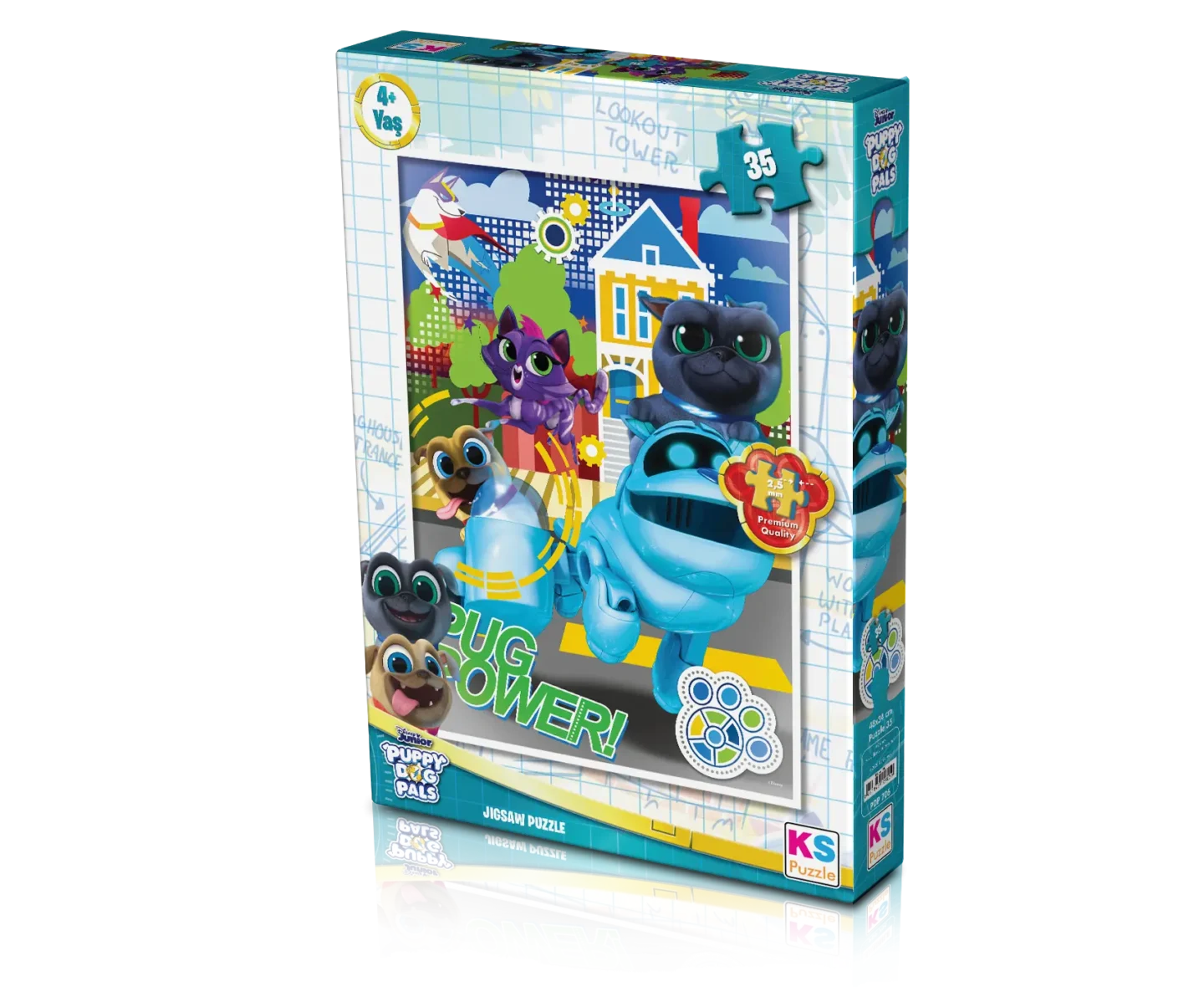 Puzzle – Le Monde de Bingo et Rolly – 35 pièces – KS Games