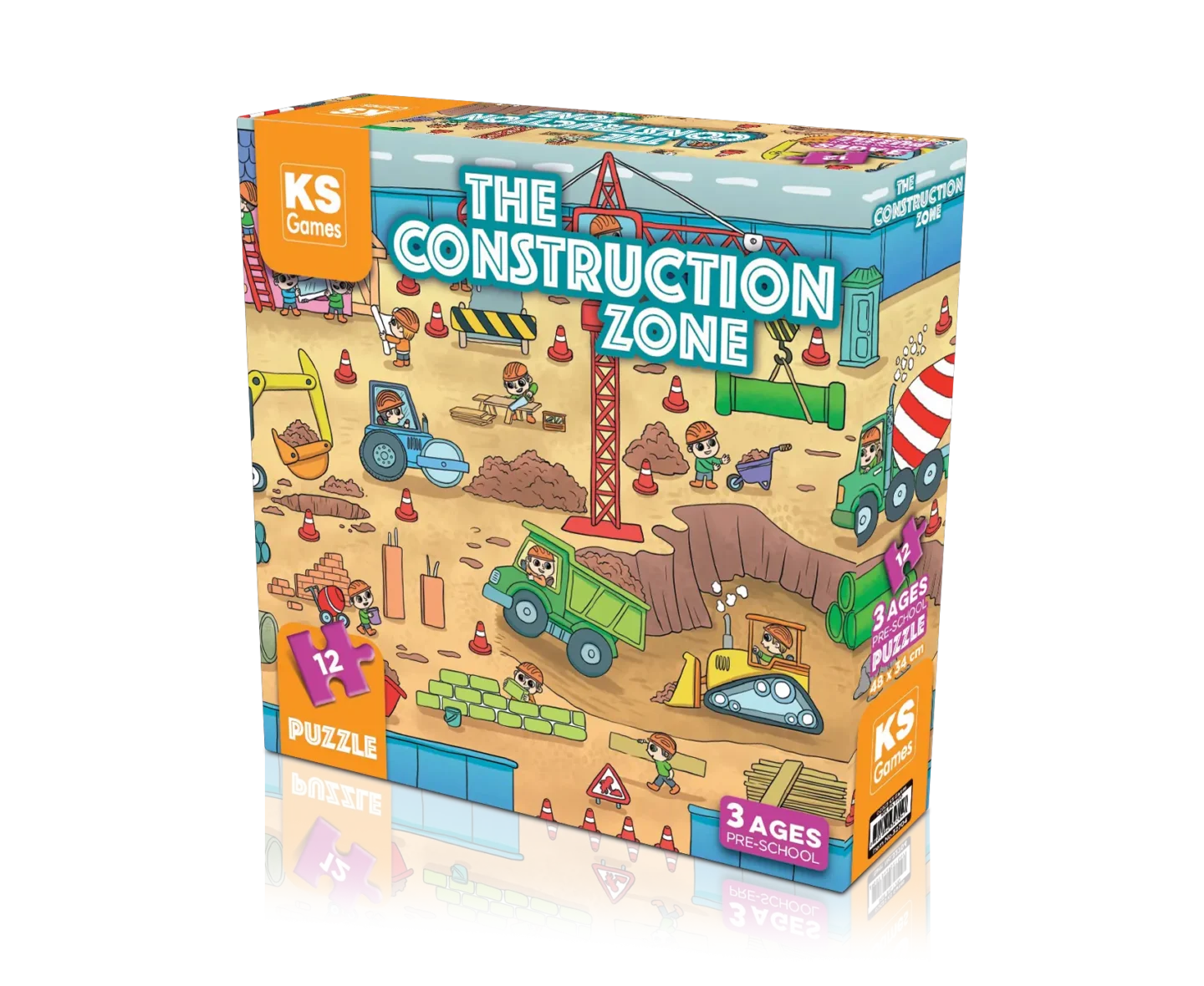 Puzzle – Le Chantier – 12 pièces – KS Games