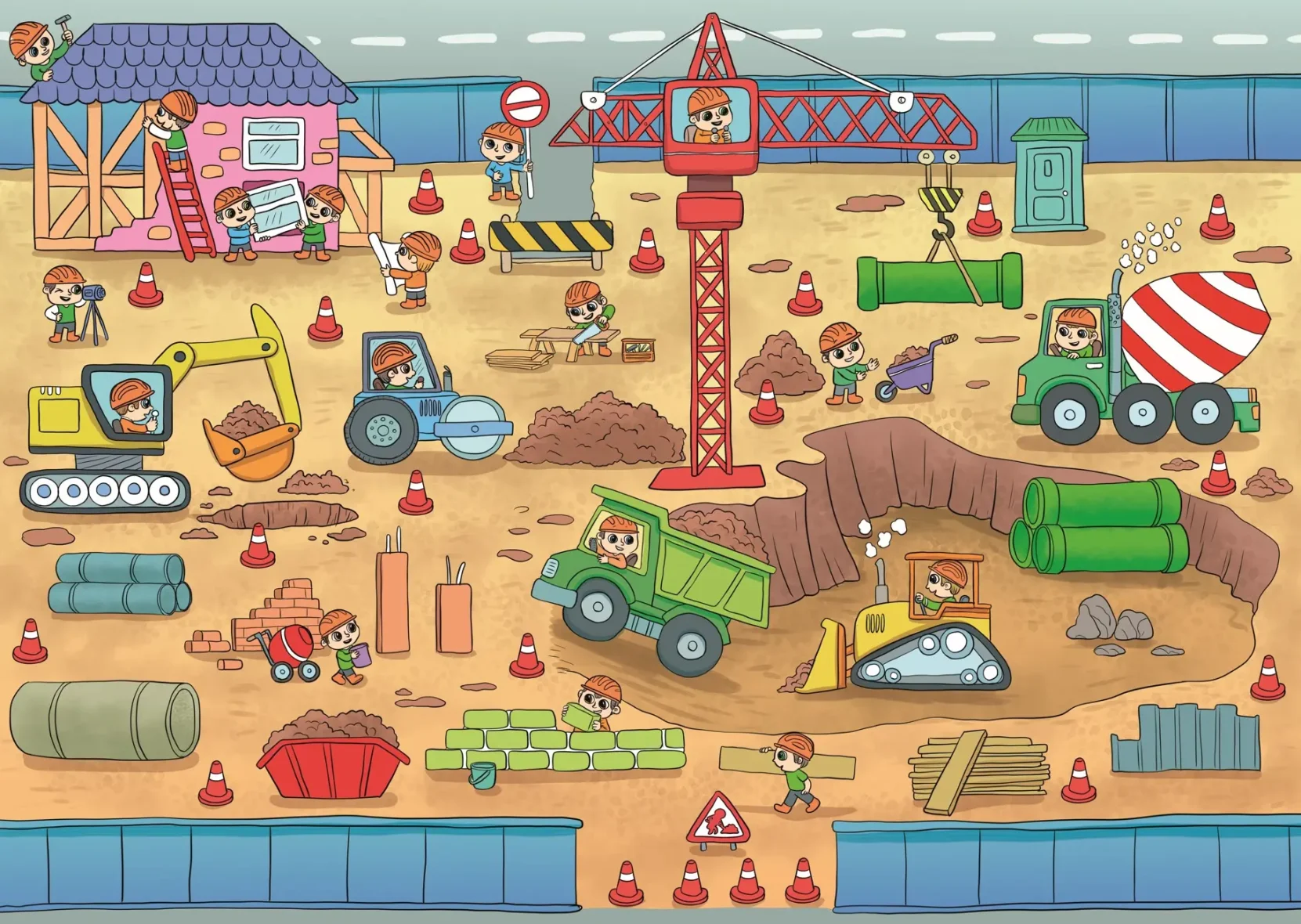 Puzzle – Le Chantier – 12 pièces – KS Games