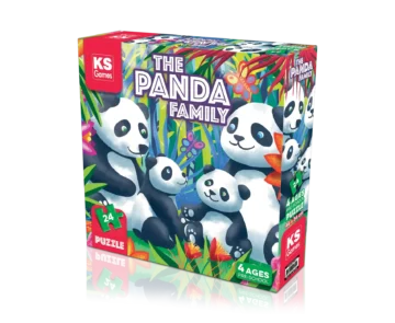 Puzzle – La Famille Panda – 24 pièces – KS Games