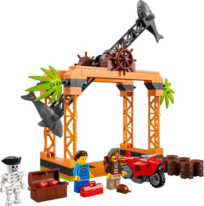 LEGO City Stuntz 60342 – Le Défi de Cascade : l’Attaque des Requins