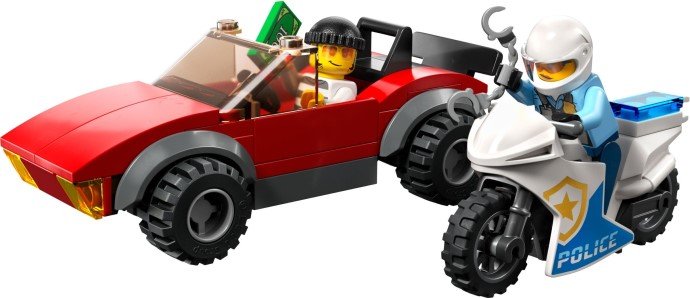 LEGO City 60392 – La course-poursuite de la moto de police