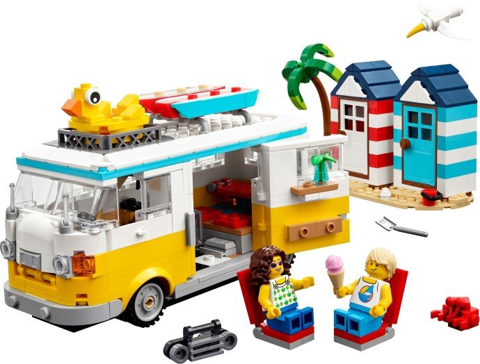 LEGO Creator 3-en-1 31138 Le Camping-Car de la Plage