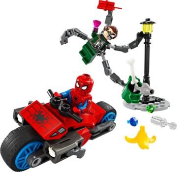 LEGO Marvel 76275 La Poursuite en Moto : Spider-Man contre Doc Ock