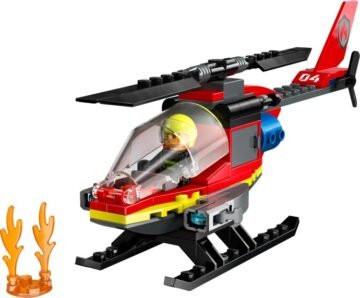 LEGO City 60411 – L’Hélicoptère de Secours des Pompiers