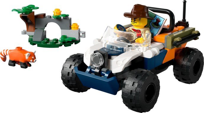 LEGO City 60424 – Le tout-terrain de l’explorateur de la jungle et le panda roux
