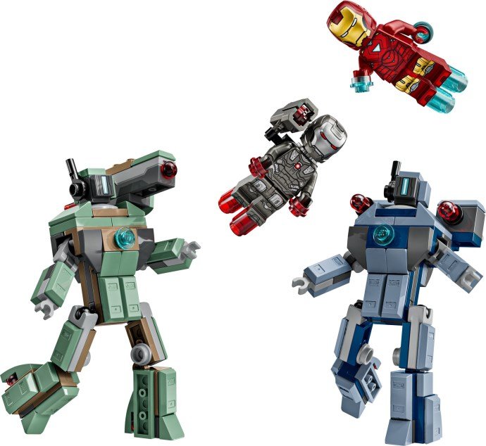 LEGO Marvel 76320 Iron Man et War Machine contre les drones de Hammer