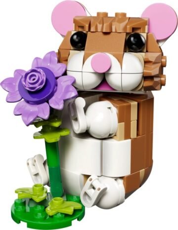 LEGO Creator 3-en-1 31376 – L’Adorable Hamster et la Fleur