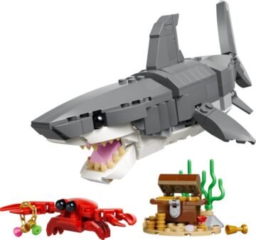 LEGO Creator 3-en-1 31381 – Le Redoutable Requin et le Coffre au Trésor