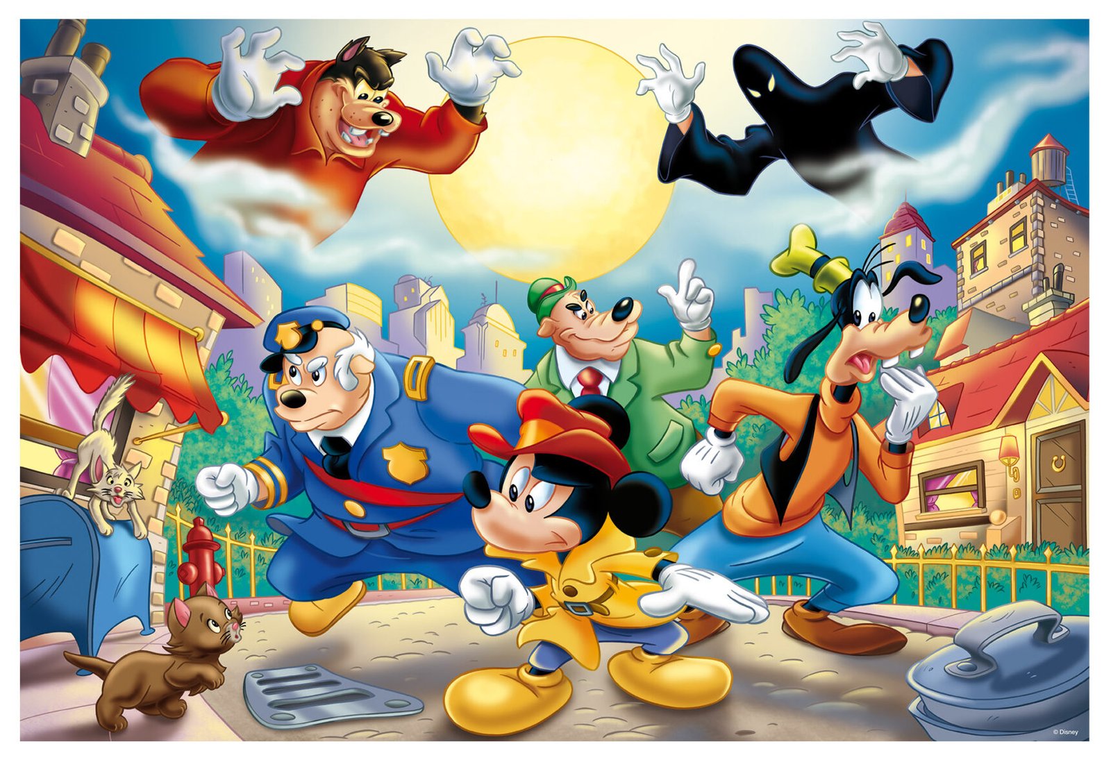 Puzzle Double-Face Mickey Mouse Détective – 108 pièces – Lisciani