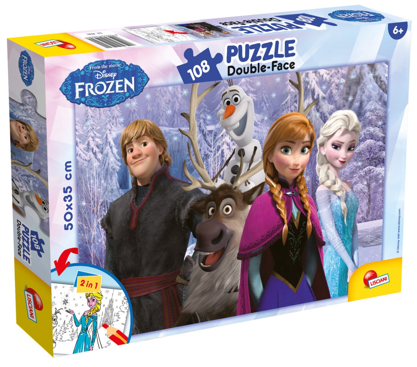 Frozen Double-Sided Puzzle – My Friends – 108 pieces – Lisciani