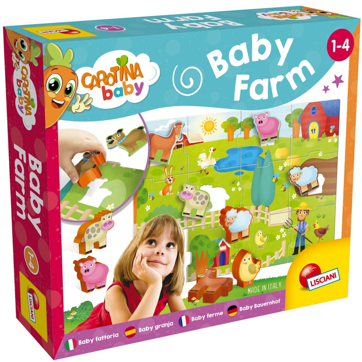 Jeu d’Association Carotina Baby – La Ferme – Lisciani